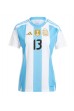 Argentinië Cristian Romero #13 Voetbaltruitje Thuis tenue Dames Copa America 2024 Korte Mouw